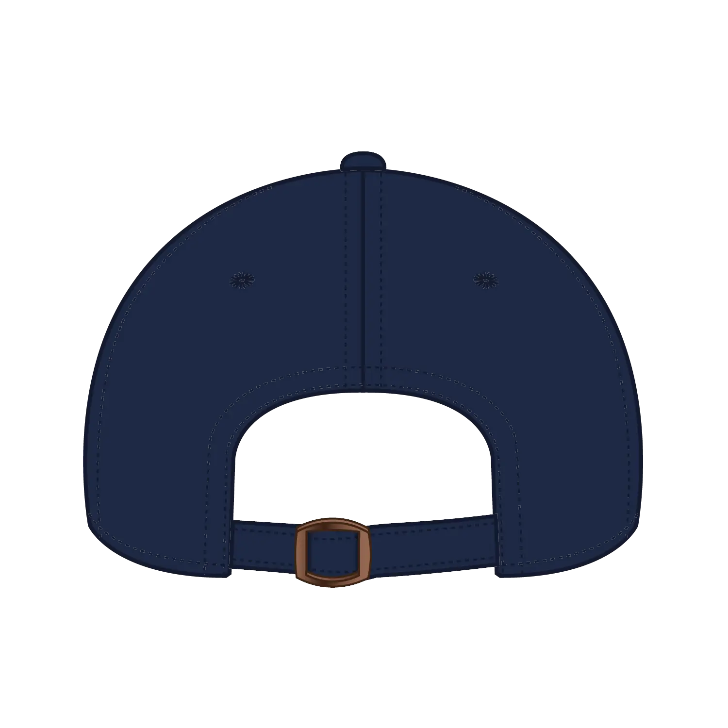 OTTO 19-028 6 Panel Low Profile Baseball Cap - Navy - Navy / 6 1/2’’ - 7 5/8’’