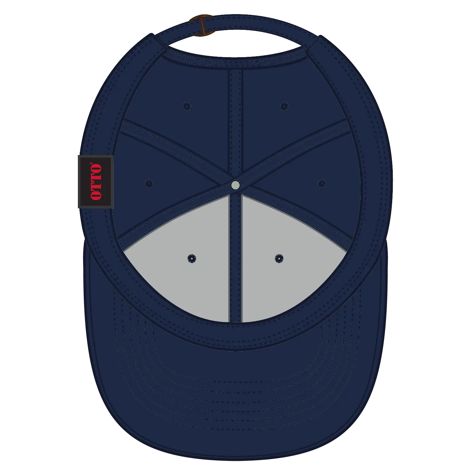 OTTO 19-028 6 Panel Low Profile Baseball Cap - Navy - Navy / 6 1/2’’ - 7 5/8’’