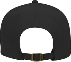 OTTO 19-028 Brushed Cotton Twill Low Profile Pro Style Structured Firm Front Panel Cap - Black - Black / One Size Fits