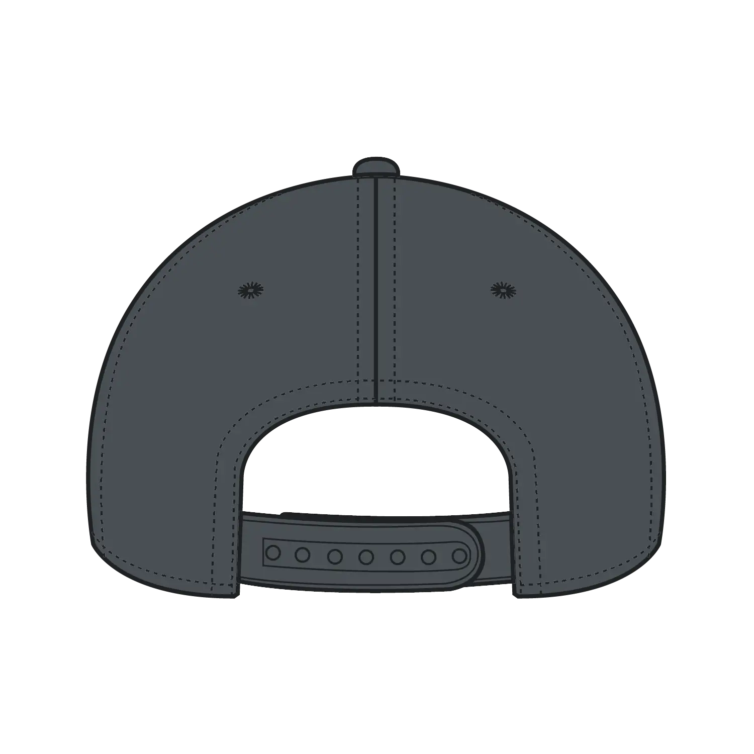 OTTO 19-061 6 Panel Low Profile Baseball Cap - Char. Gray - Char. Gray / 6 1/2’’ - 7 5/8’’