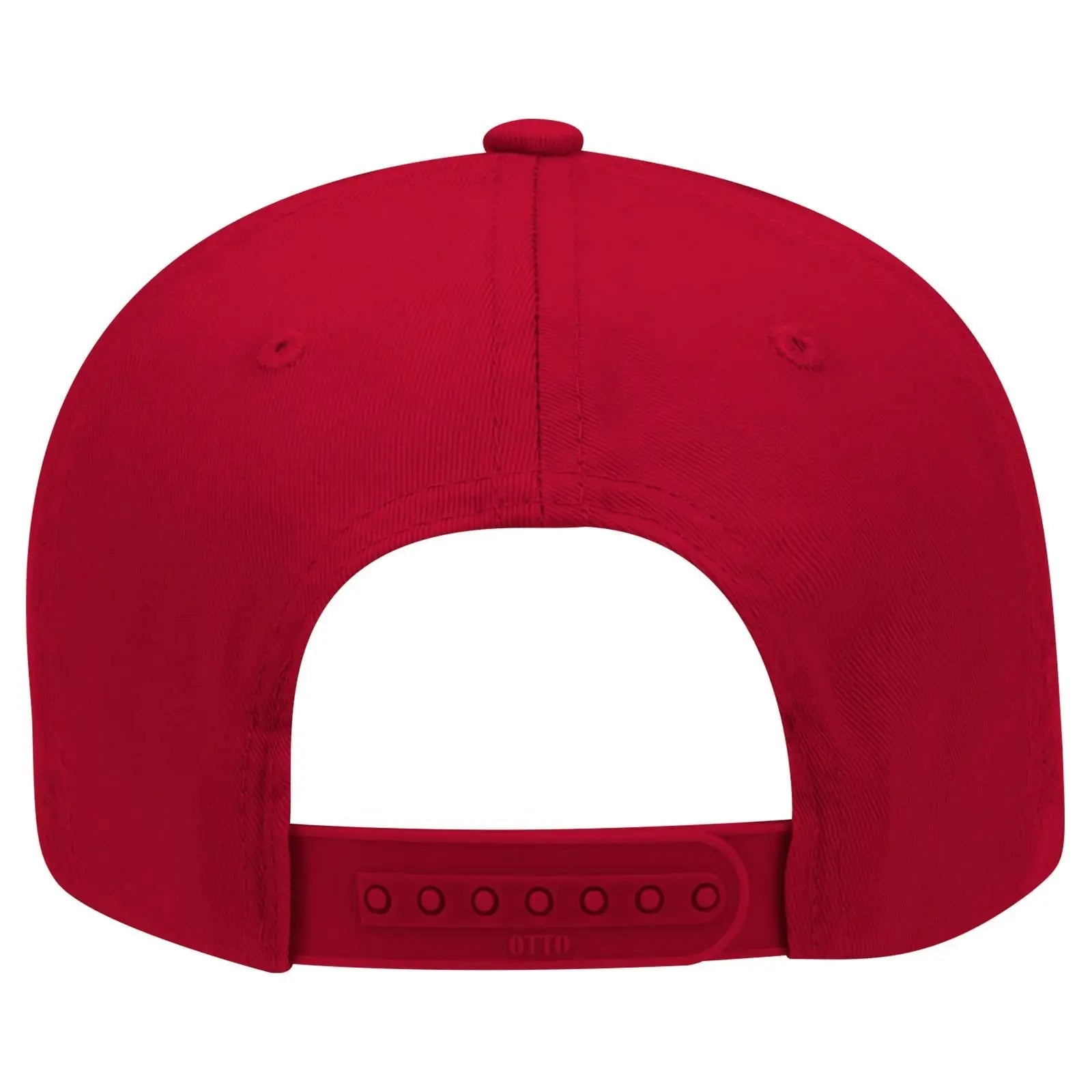 OTTO 19-061 6 Panel Low Profile Baseball Cap - Red - Red / 6 1/2’’ - 7 5/8’’