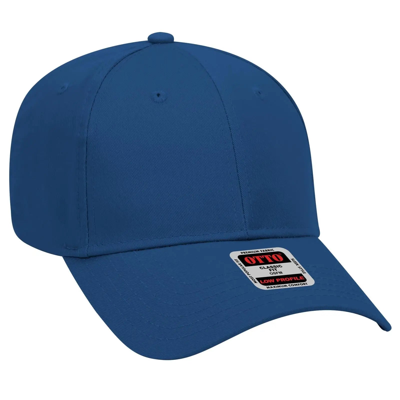 OTTO 19-061 6 Panel Low Profile Baseball Cap - Royal - Royal / 6 1/2’’ - 7 5/8’’