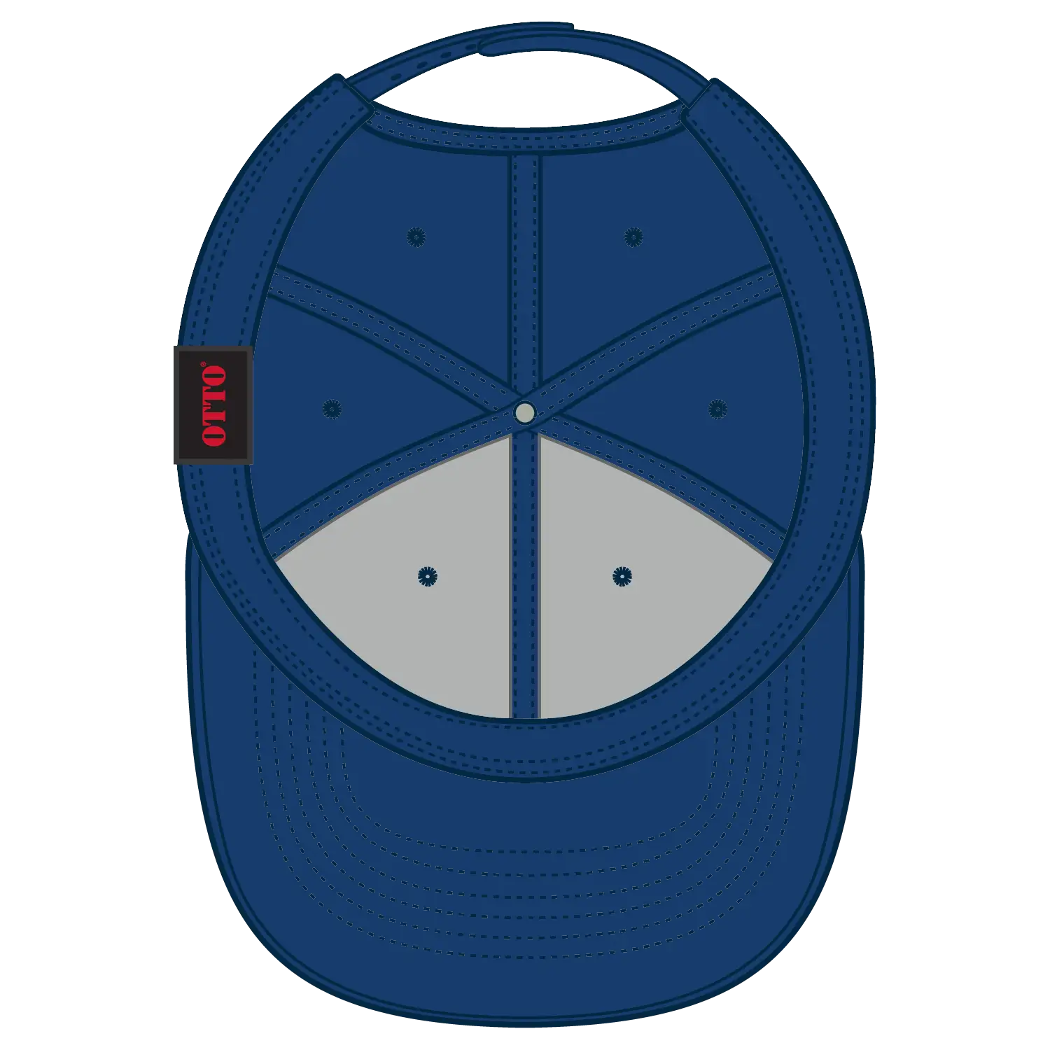 OTTO 19-061 6 Panel Low Profile Baseball Cap - Royal - Royal / 6 1/2’’ - 7 5/8’’