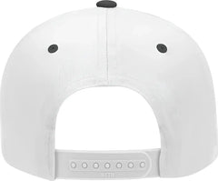 OTTO 19-061 Cotton Twill Low Profile Pro Style Cap with Fabric Adjustable Hook - Black White - Black White / One Size