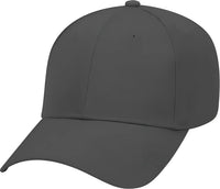 OTTO 19 061 Cotton Twill Low Profile Pro Style Cap with Fabric Adjustable Hook Charcoal Gray Dark Gray / One Size Fits