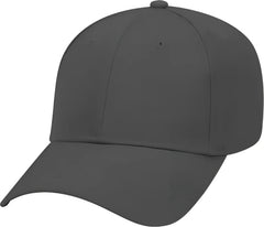 OTTO 19 061 Cotton Twill Low Profile Pro Style Cap with Fabric Adjustable Hook Charcoal Gray Dark Gray / One Size Fits