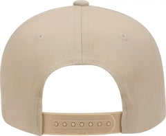 OTTO 19-061 Cotton Twill Low Profile Pro Style Cap with Fabric Adjustable Hook - Khaki - Khaki / One Size Fits Most