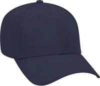 OTTO 19-061 Cotton Twill Low Profile Pro Style Cap with Fabric Adjustable Hook - Navy - Navy / One Size Fits Most
