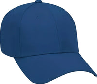 OTTO 19 061 Cotton Twill Low Profile Pro Style Cap with Fabric Adjustable Hook Royal Royal / One Size Fits Most