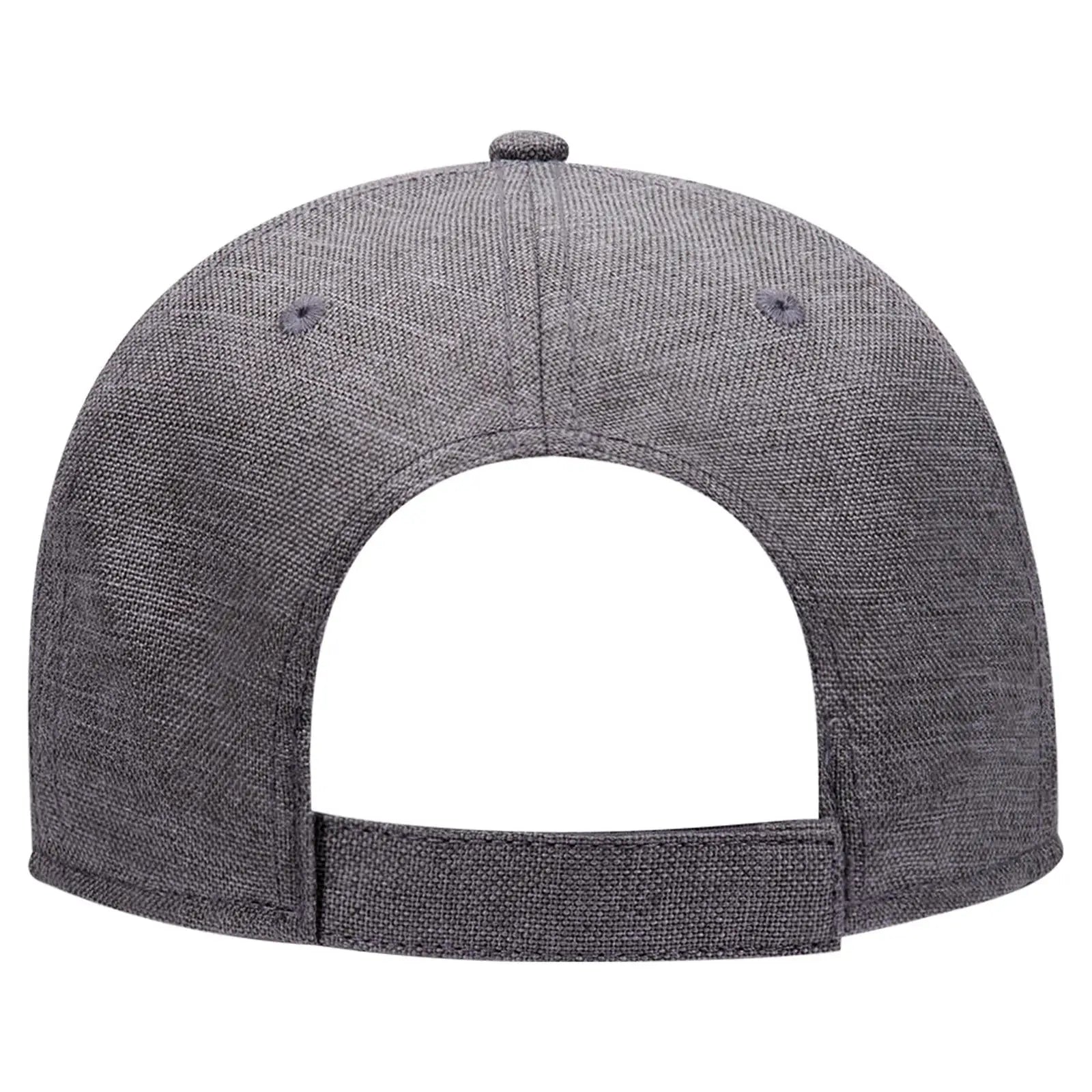 OTTO 19-1066 6 Panel Low Profile Baseball Cap - Heath. Ch. Gray - Heath. Ch. Gray / 6 1/2’’ - 7 5/8’’
