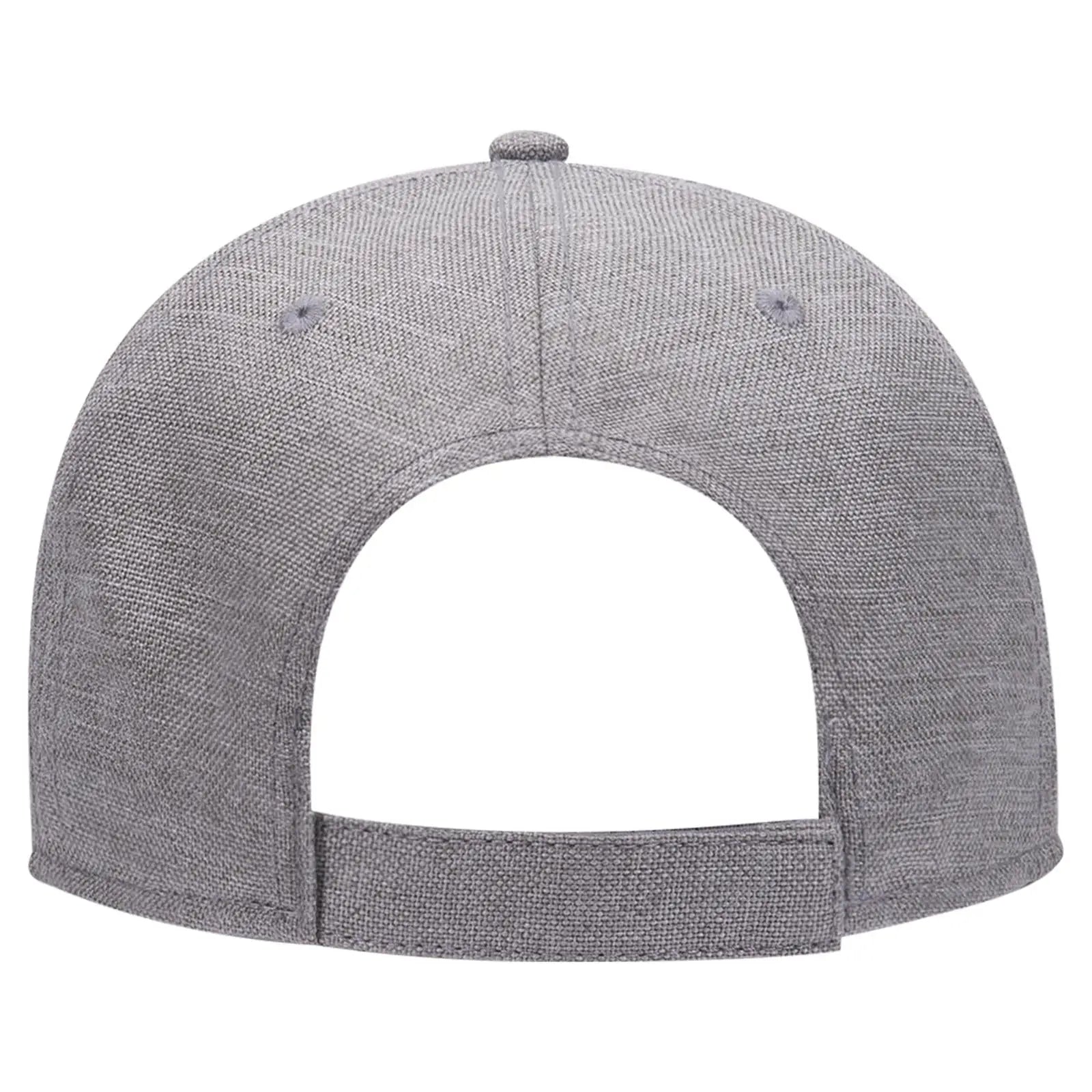 OTTO 19-1066 6 Panel Low Profile Baseball Cap - Heath. Gray - Heath. Gray / 6 1/2’’ - 7 5/8’’