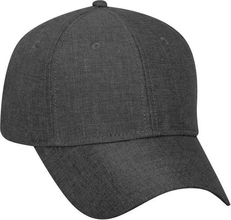 OTTO 19-1066 6 Panel Low Profile Baseball Cap - Heather Charcoal Gray - Gray Dark Gray / One Size Fits Most