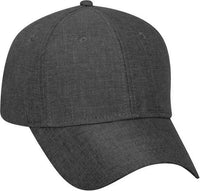 OTTO 19-1066 6 Panel Low Profile Baseball Cap - Heather Charcoal Gray - Gray Dark Gray / One Size Fits Most