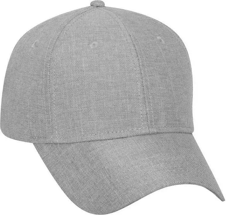 OTTO 19-1066 6 Panel Low Profile Baseball Cap - Heather Gray - Gray / One Size Fits Most