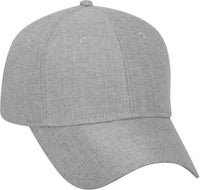 OTTO 19-1066 6 Panel Low Profile Baseball Cap - Heather Gray - Gray / One Size Fits Most