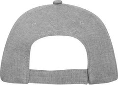 OTTO 19-1066 6 Panel Low Profile Baseball Cap - Heather Gray - Gray / One Size Fits Most