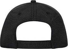 OTTO 19-1066 Imitation Linen 6 Panel Low Profile Baseball Cap - Black - Black / One Size Fits Most