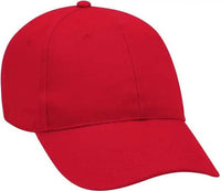 OTTO 19 1109 Brushed Promo Cotton Twill 6 Panel Low Profile Baseball Cap Red Red / One Size Fits Most