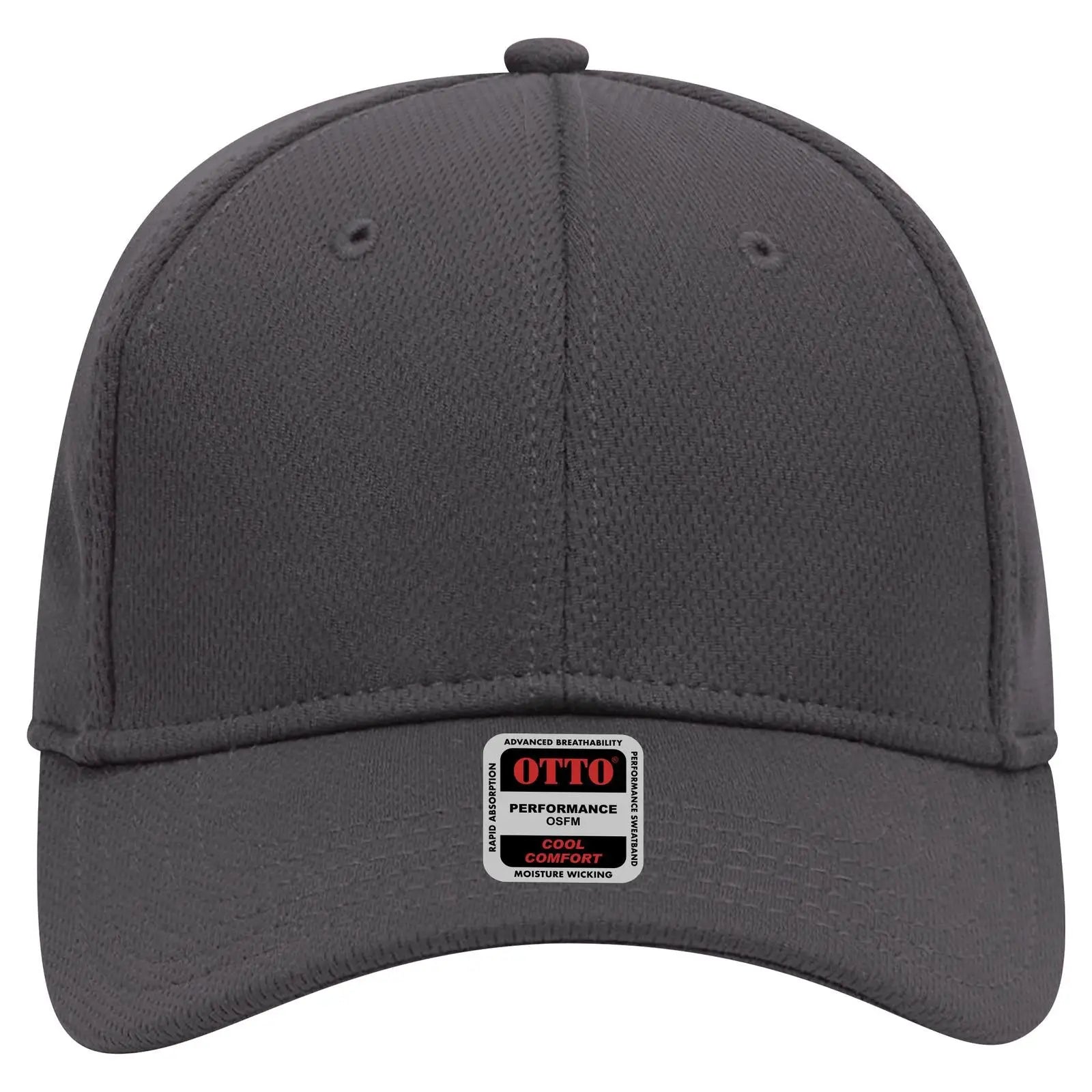 OTTO 19-1122 6 Panel Low Profile Baseball Cap - Char. Gray - Char. Gray / 6 1/2’’ - 7 5/8’’
