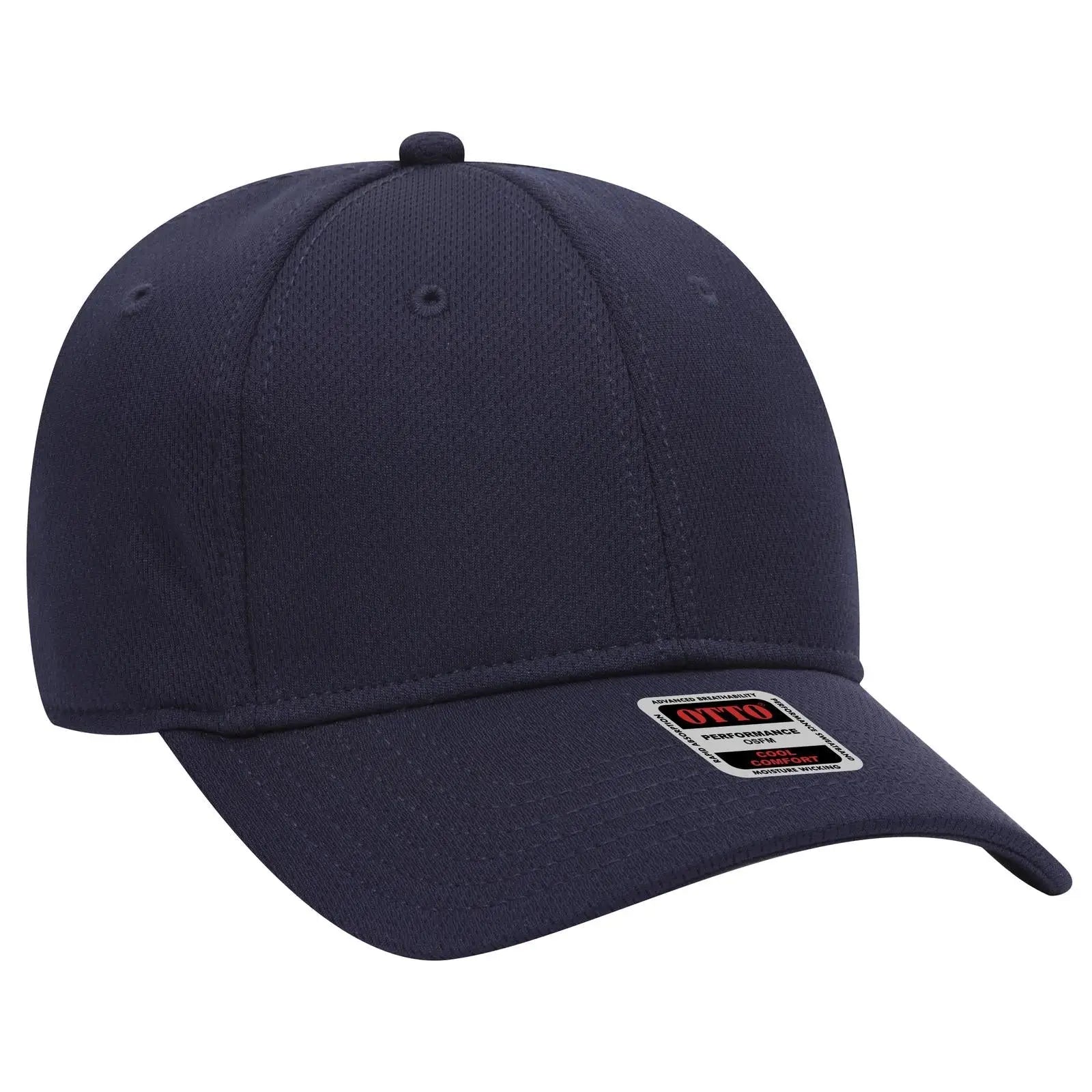OTTO 19-1122 6 Panel Low Profile Baseball Cap - Navy - Navy / 6 1/2’’ - 7 5/8’’