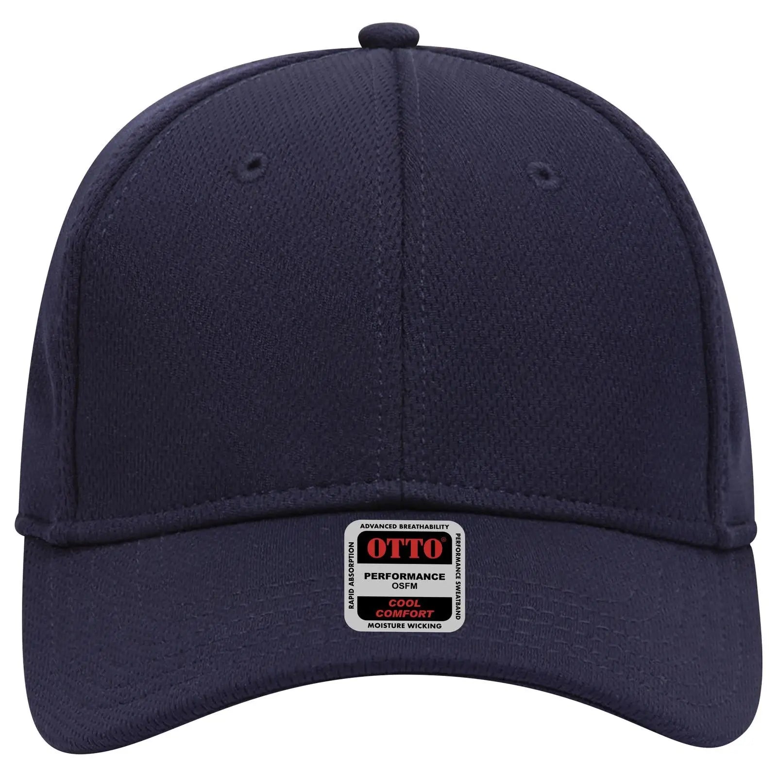 OTTO 19-1122 6 Panel Low Profile Baseball Cap - Navy - Navy / 6 1/2’’ - 7 5/8’’