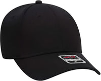 OTTO 19-1122 Sweatband 6 Panel Low Profile Baseball Cap - Black - Black / One Size Fits Most