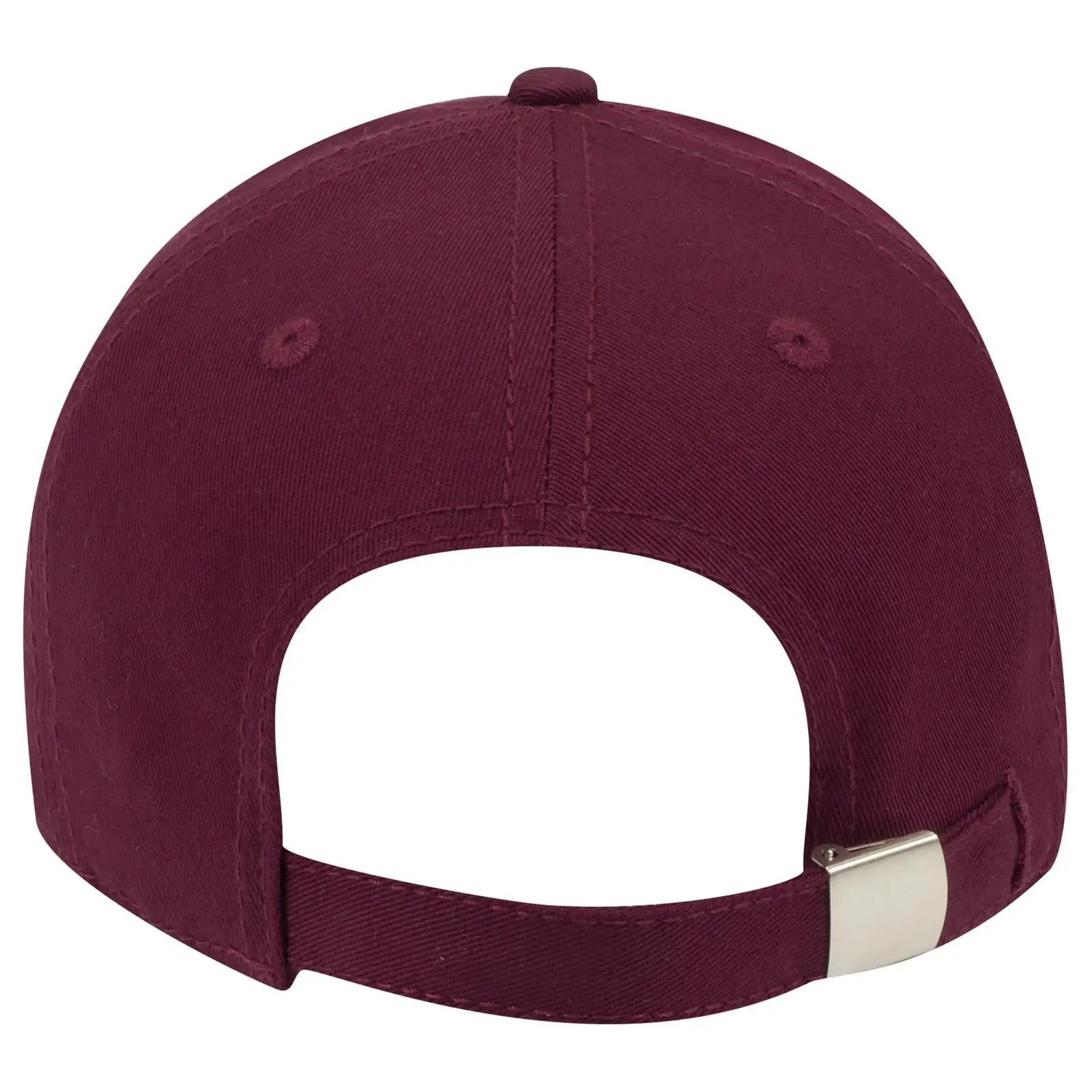 OTTO 19-1203 6 Panel Low Profile Baseball Cap - Burg. Marn - Burg. Marn / 6 1/2’’ - 7 5/8’’