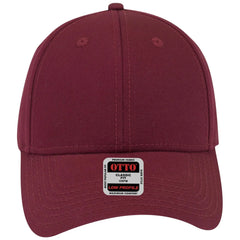 OTTO 19-1203 6 Panel Low Profile Baseball Cap - Burg. Marn - Burg. Marn / 6 1/2’’ - 7 5/8’’