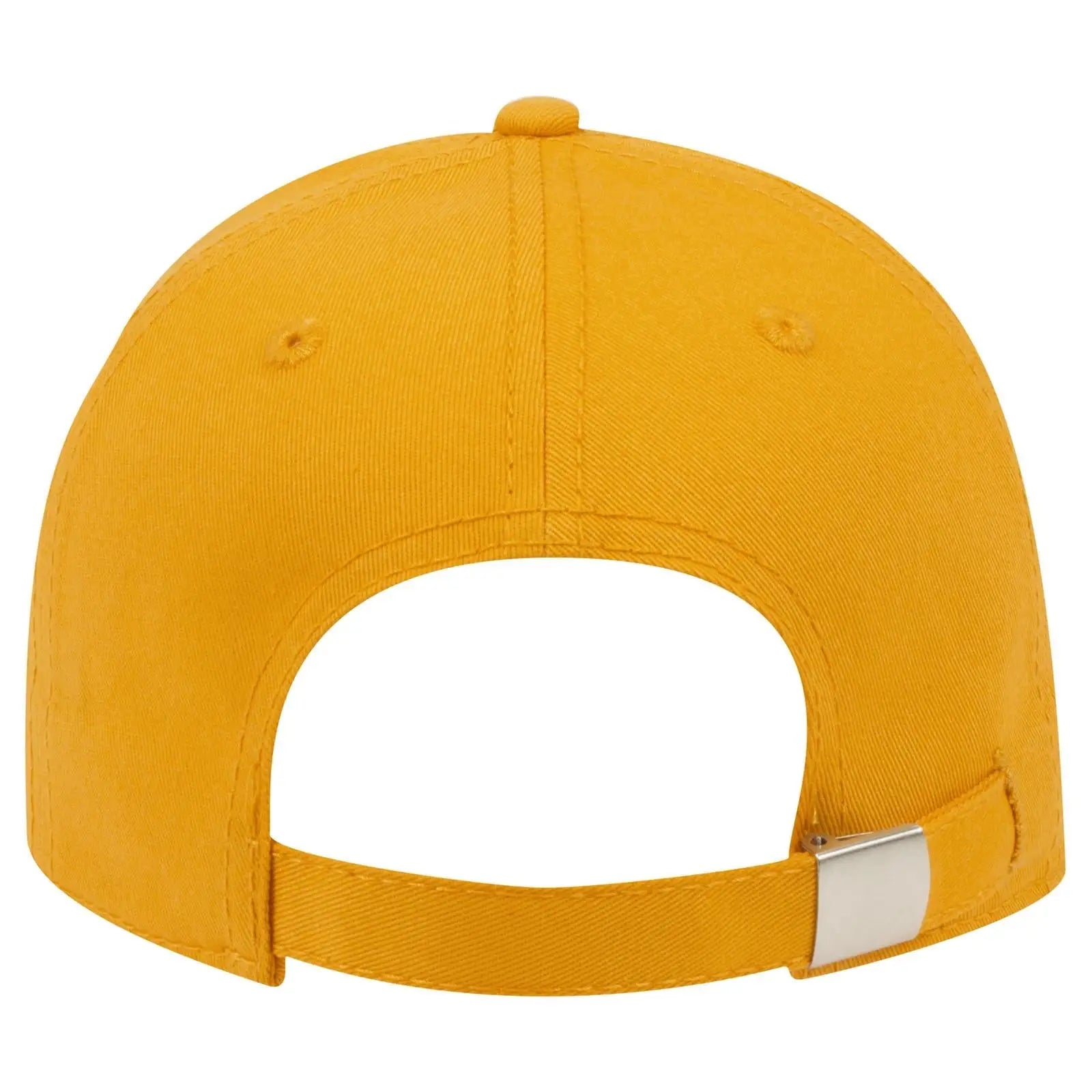 OTTO 19-1203 6 Panel Low Profile Baseball Cap - Gold - Gold / 6 1/2’’ - 7 5/8’’