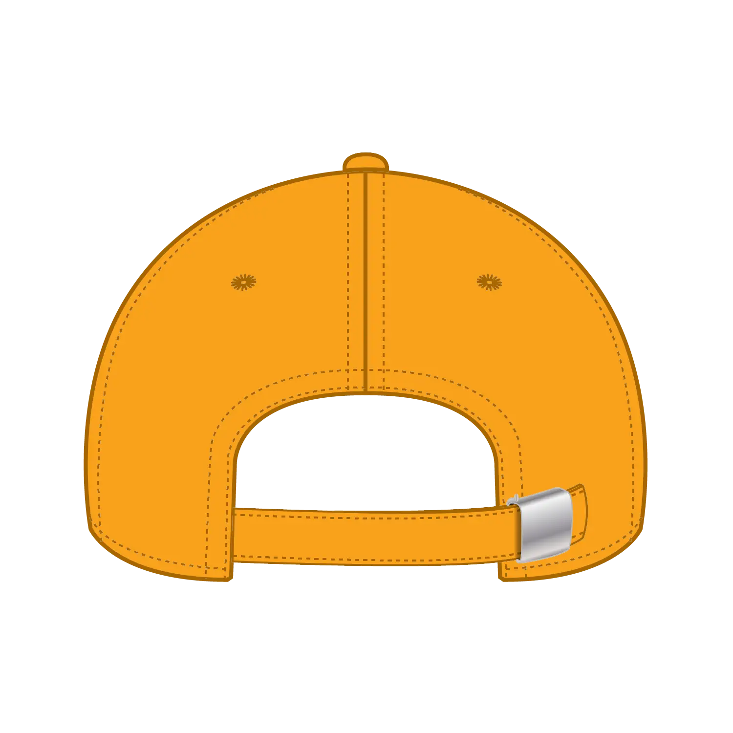 OTTO 19-1203 6 Panel Low Profile Baseball Cap - Gold - Gold / 6 1/2’’ - 7 5/8’’