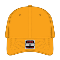 OTTO 19-1203 6 Panel Low Profile Baseball Cap - Gold - Gold / 6 1/2’’ - 7 5/8’’