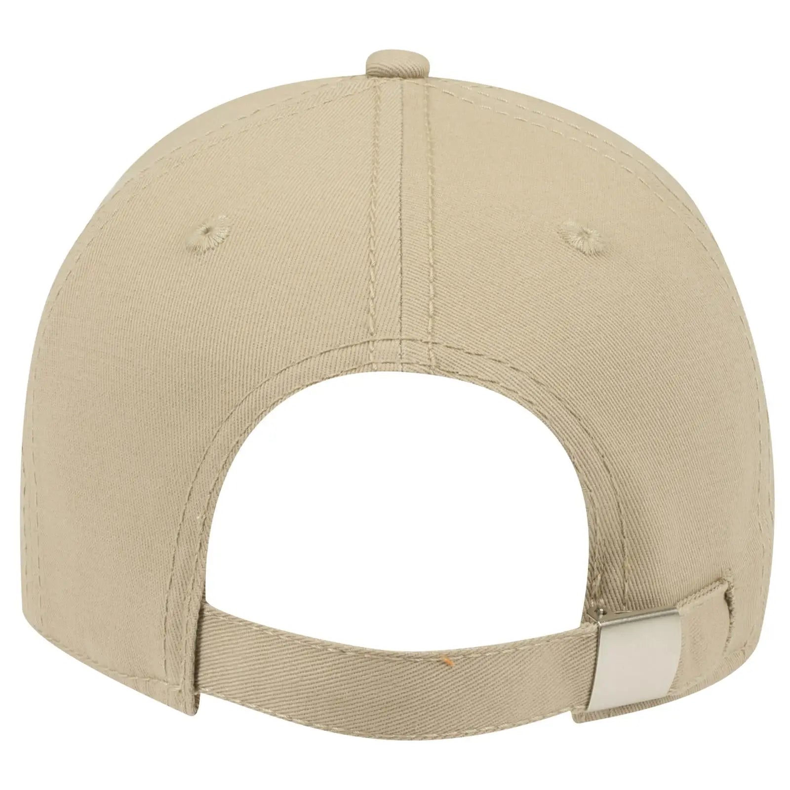 OTTO 19-1203 6 Panel Low Profile Baseball Cap - Khaki - Khaki / 6 1/2’’ - 7 5/8’’