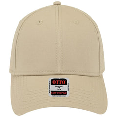 OTTO 19-1203 6 Panel Low Profile Baseball Cap - Khaki - Khaki / 6 1/2’’ - 7 5/8’’