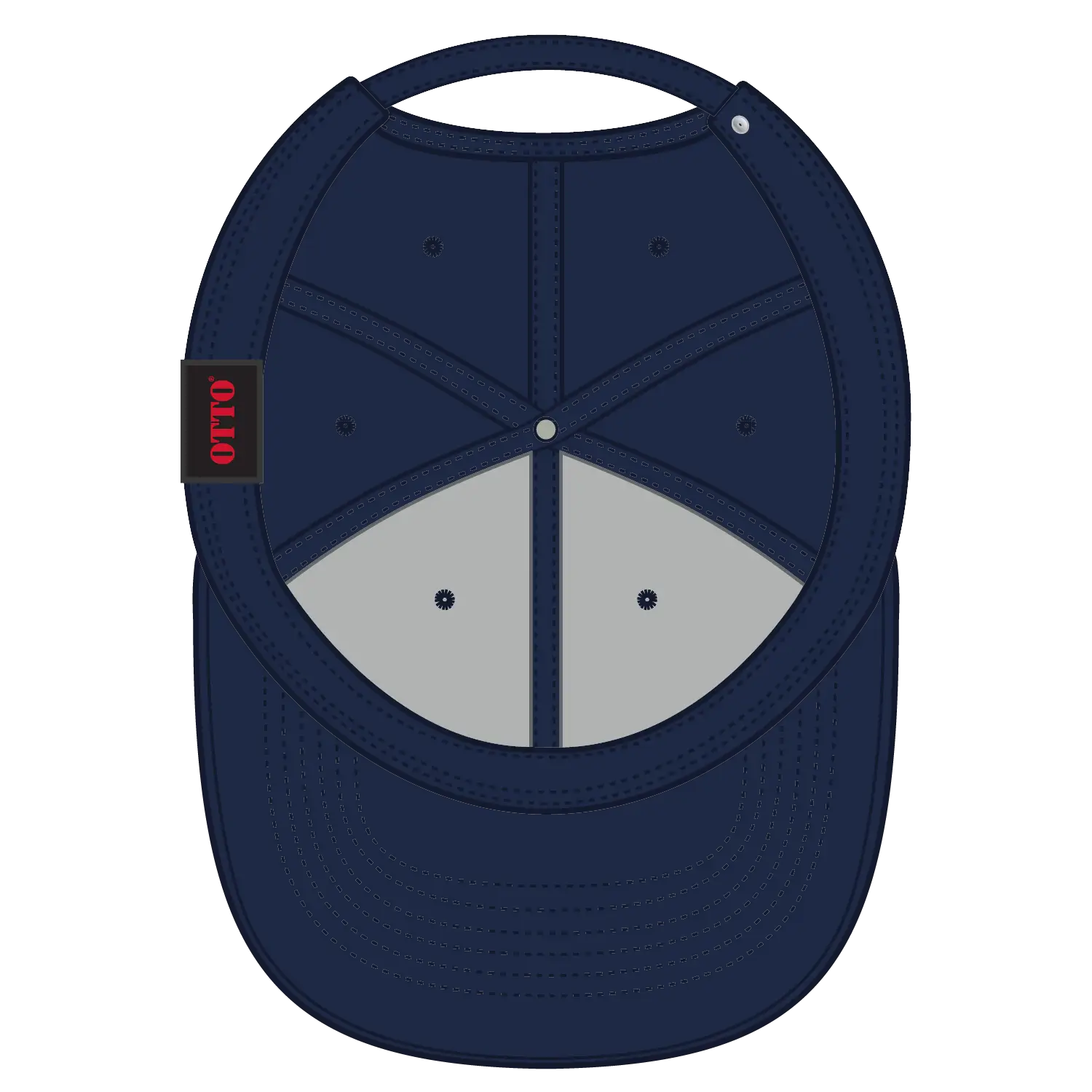 OTTO 19-1203 6 Panel Low Profile Baseball Cap - Navy - Navy / 6 1/2’’ - 7 5/8’’