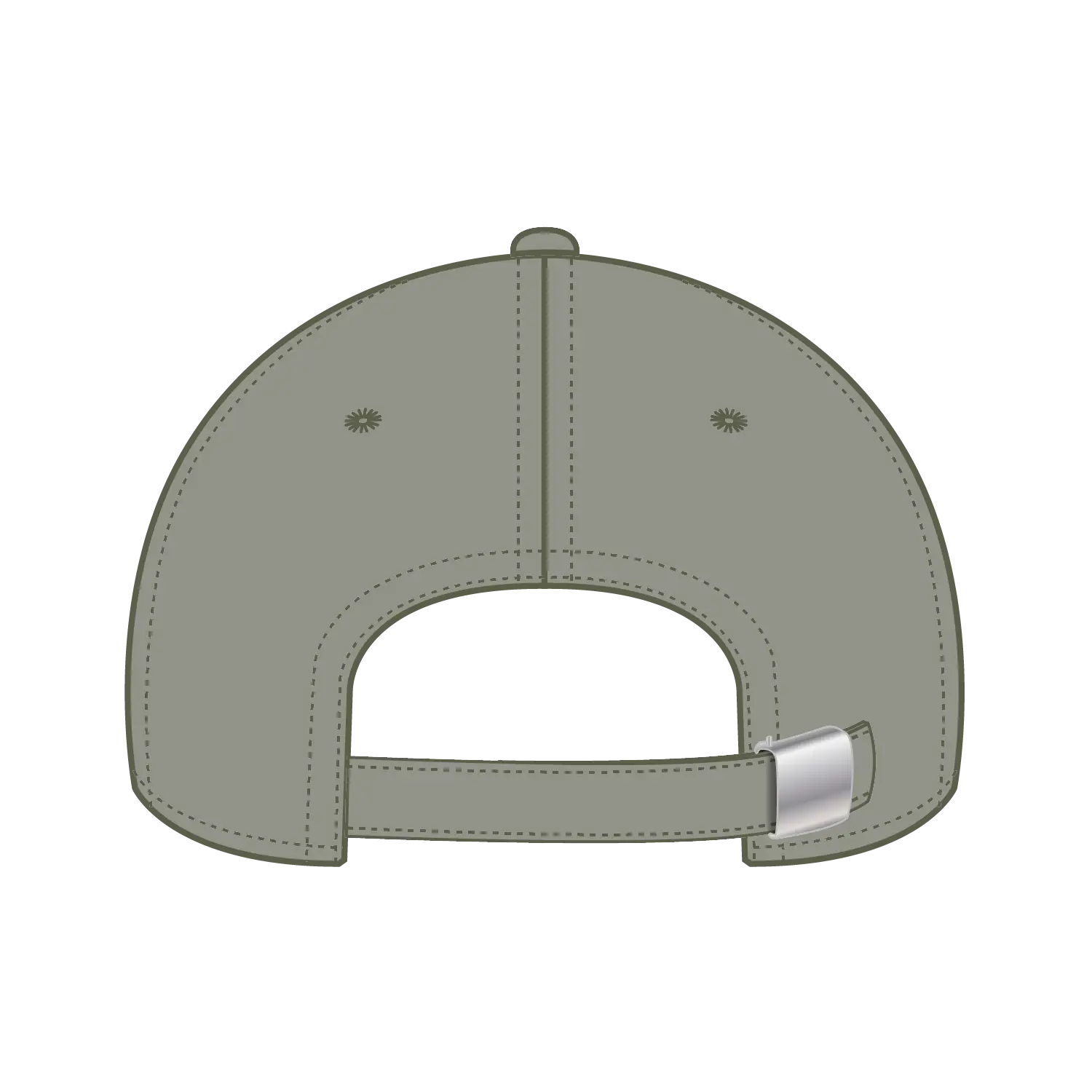 OTTO 19-1203 6 Panel Low Profile Baseball Cap - Ol. Green - Ol. Green / 6 1/2’’ - 7 5/8’’