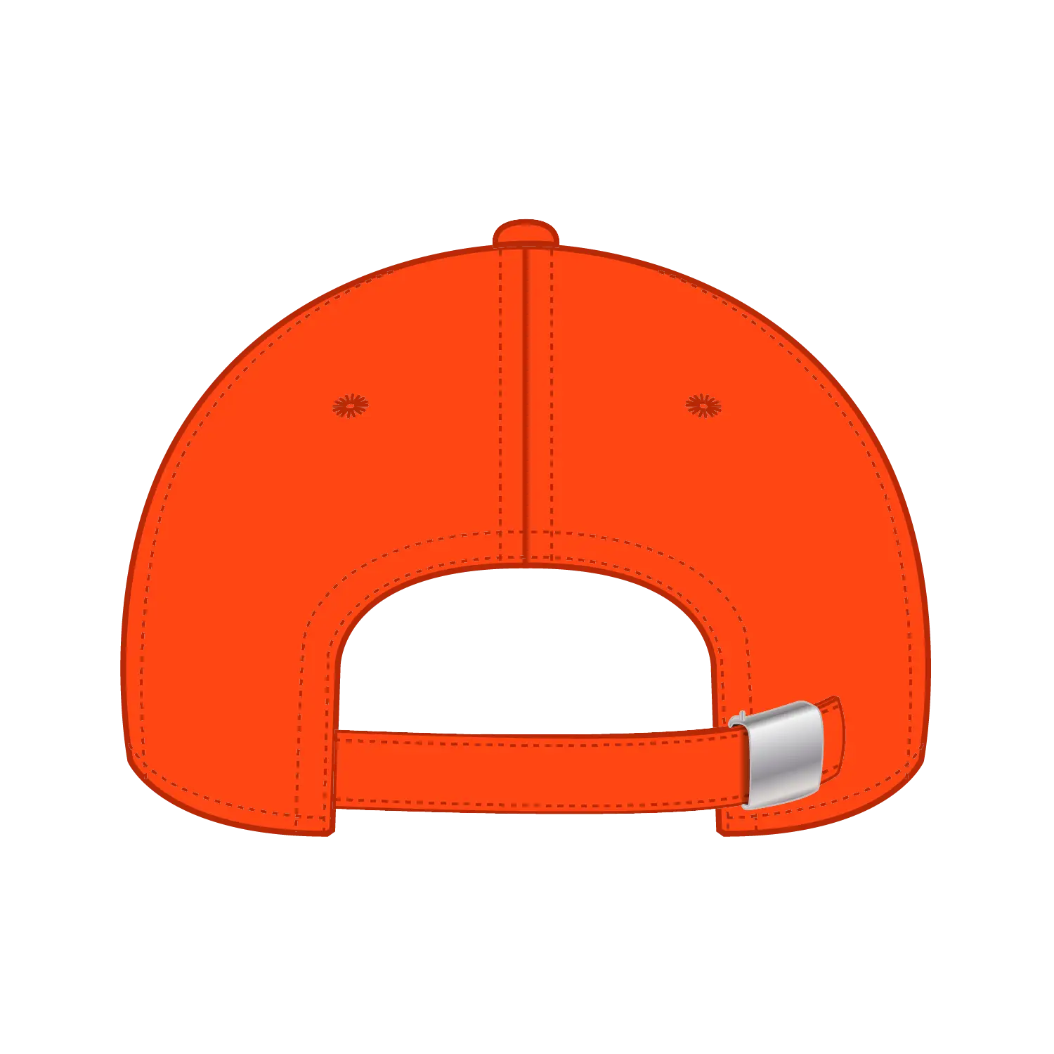 OTTO 19-1203 6 Panel Low Profile Baseball Cap - Orange - Orange / 6 1/2’’ - 7 5/8’’