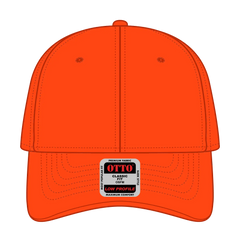 OTTO 19-1203 6 Panel Low Profile Baseball Cap - Orange - Orange / 6 1/2’’ - 7 5/8’’