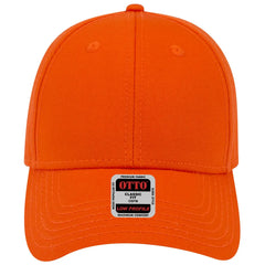 OTTO 19-1203 6 Panel Low Profile Baseball Cap - Orange - Orange / 6 1/2’’ - 7 5/8’’