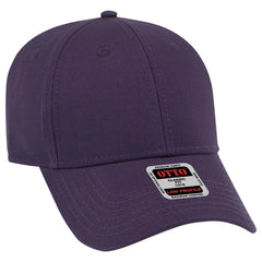 OTTO 19-1203 6 Panel Low Profile Baseball Cap - Purple - Purple / 6 1/2’’ - 7 5/8’’