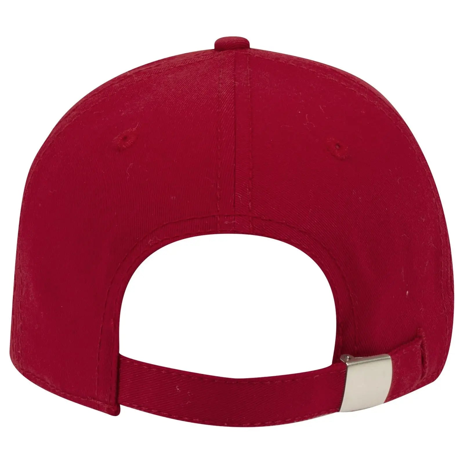 OTTO 19-1203 6 Panel Low Profile Baseball Cap - Red - Red / 6 1/2’’ - 7 5/8’’
