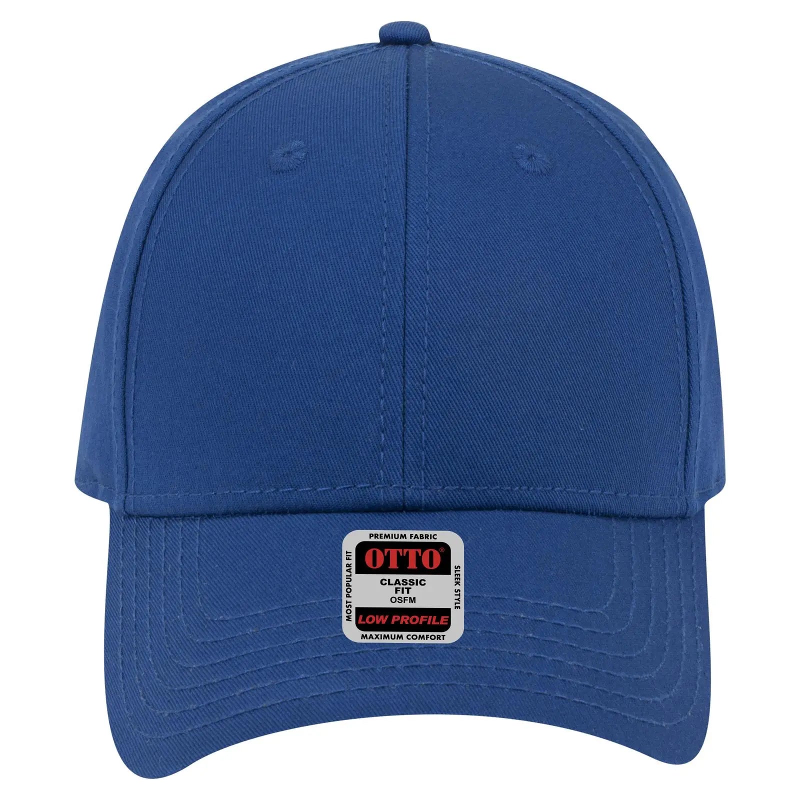OTTO 19-1203 6 Panel Low Profile Baseball Cap - Royal - Royal / 6 1/2’’ - 7 5/8’’