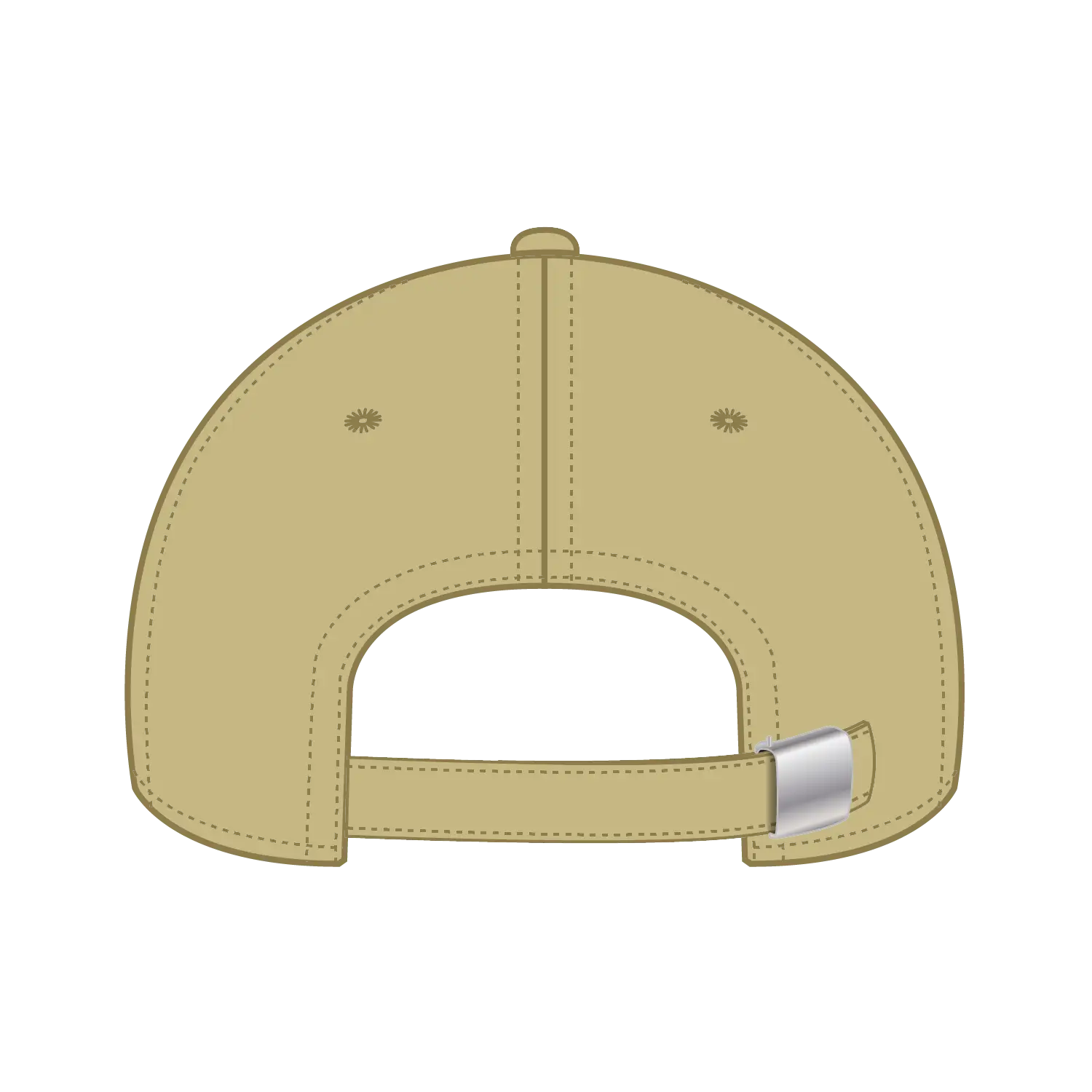 OTTO 19-1203 6 Panel Low Profile Baseball Cap - Vegas Gold - Vegas Gold / 6 1/2’’ - 7 5/8’’