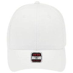 OTTO 19-1203 6 Panel Low Profile Baseball Cap - White - White / 6 1/2’’ - 7 5/8’’