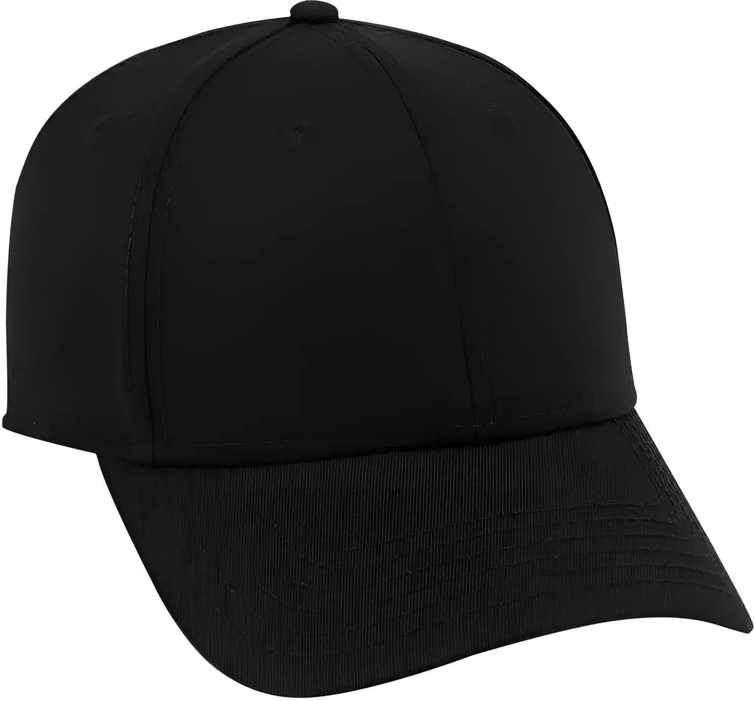 OTTO 19-1203 Superior Cotton Twill 6 Panel Low Profile Baseball Cap - Black - Black / One Size Fits Most