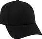 OTTO 19-1203 Superior Cotton Twill 6 Panel Low Profile Baseball Cap - Black - Black / One Size Fits Most