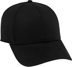 OTTO 19-1203 Superior Cotton Twill 6 Panel Low Profile Baseball Cap - Black - Black / One Size Fits Most