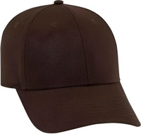 OTTO 19-1203 Superior Cotton Twill 6 Panel Low Profile Baseball Cap - Brown - Brown / One Size Fits Most