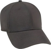 OTTO 19 1203 Superior Cotton Twill 6 Panel Low Profile Baseball Cap Charcoal Gray Dark Gray / One Size Fits Most