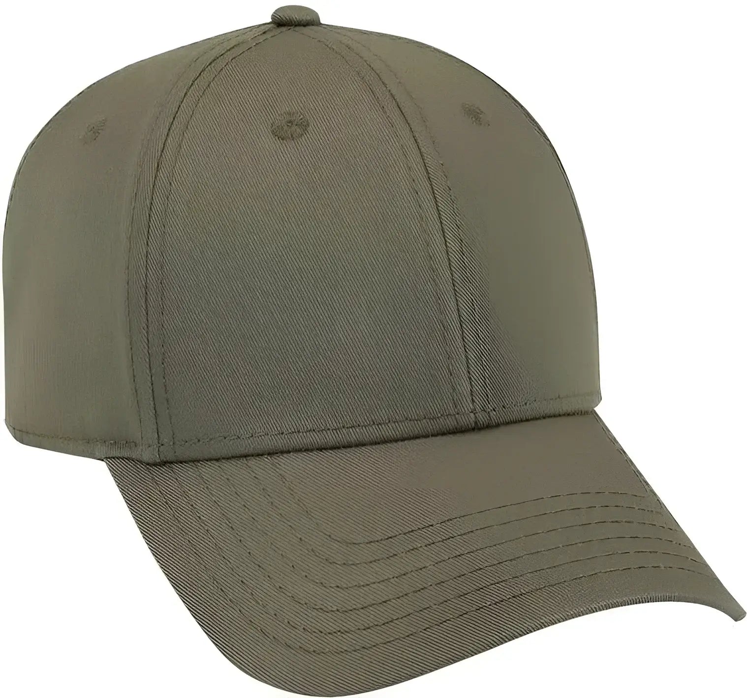 OTTO 19-1203 Superior Cotton Twill 6 Panel Low Profile Baseball Cap - Olive Green - Olive / One Size Fits Most