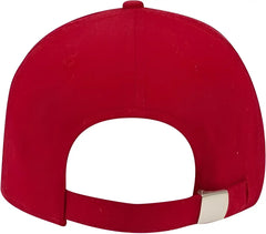 OTTO 19-1203 Superior Cotton Twill 6 Panel Low Profile Baseball Cap - Red - Red / One Size Fits Most